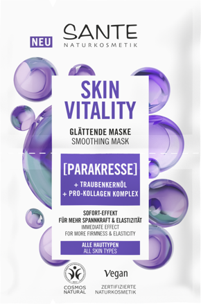 SANTE Vyhladzujúca maska SKIN VITALITY, 2x4 ml
