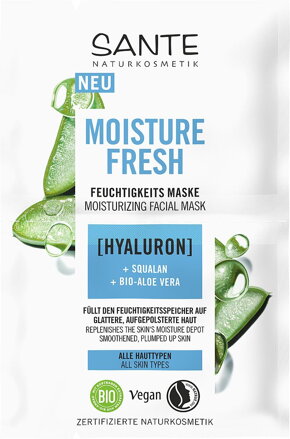 SANTE hydratačná maska Moisture Fresh, každá pleť, 2x4 ml