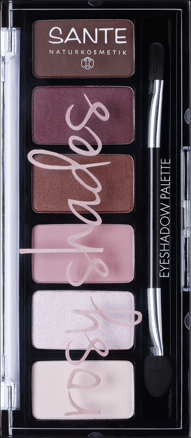 Sante Minerálne očné tiene paleta odtiene ROSY, 6x1g