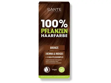 SANTE Farba na vlasy prášková - BRONZ, na stredný blond až stredne hnedé vlasy, 100 g