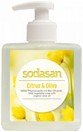 Sodasan Bio tekuté mydlo na ruky CITRUS a OLIVA, 300ml
