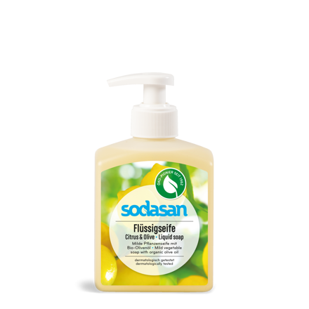 Sodasan Bio tekuté mydlo na ruky CITRUS a OLIVA, 300ml
