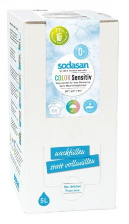 Sodasan EKO color SENSITIV tekutý prací prostriedok na farebné prádlo, 5l