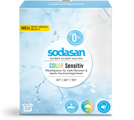 Sodasan EKO COLOR SENSITIV hypoalergénny prací prášok, 1kg