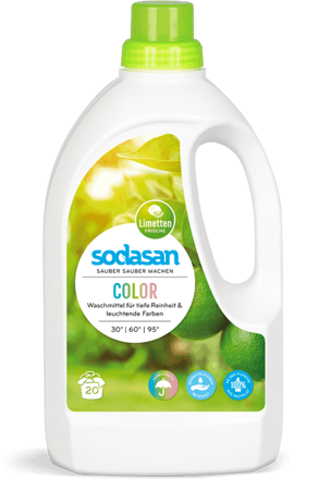 Sodasan EKO color tekutý prací prostriedok na farebné prádlo LIME, 1,5l