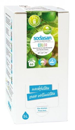 Sodasan EKO color tekutý prací prostriedok na farebné prádlo LIME, 5l