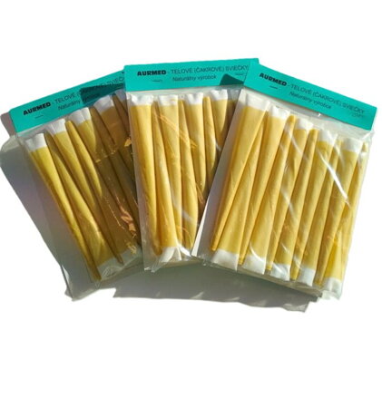 AKCIA Telové sviečky AURMED 30 ks, 3 balenia (každé balenie po 10 ks), MIX vôní