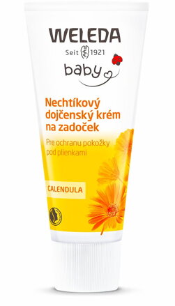 Weleda nechtíkový dojčenský krém na zapareniny na zadoček, 75 ml