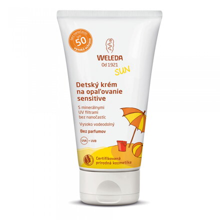 Weleda Detský krém na opaľovanie SPF 50 Sensitive, 50 ml