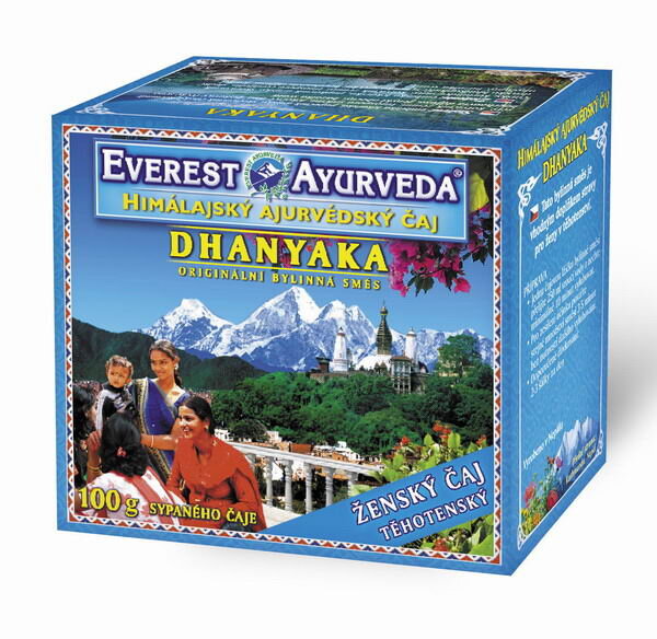 Ajurvédsky himalájsky čaj DHANYAKA, pre tehotné ženy, 100 g sypaný