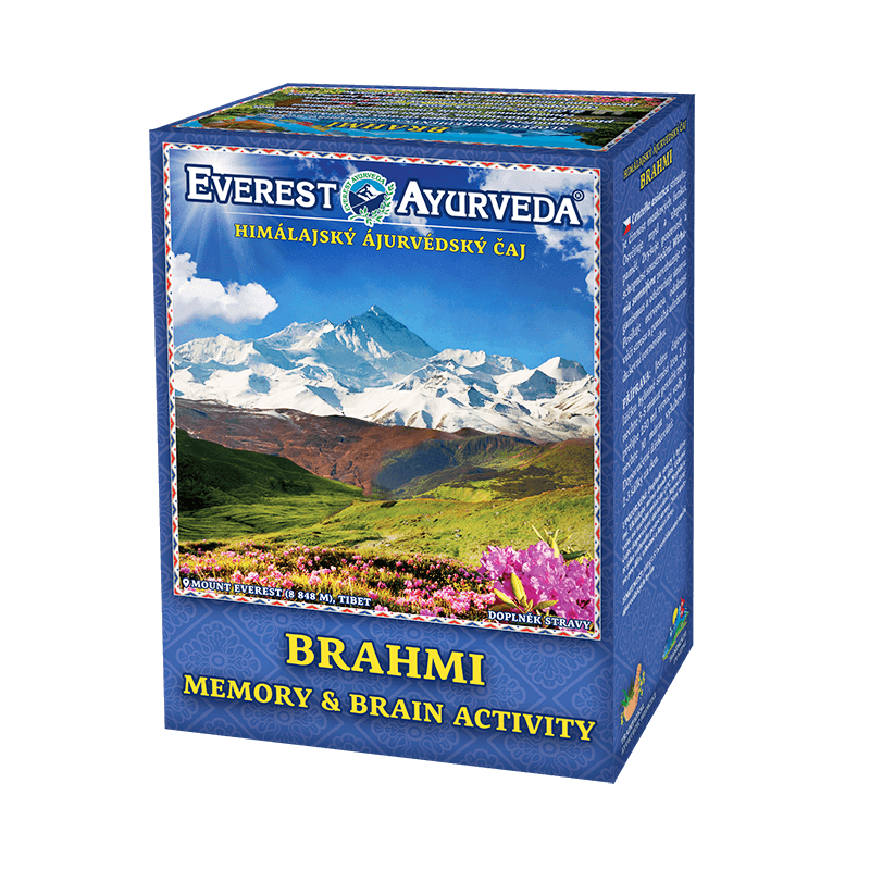 Ajurvédsky himalájsky čaj  BRAHMI pamäť a mozgová činnosť, 100 g sypaný