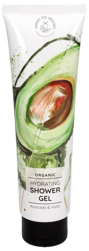 Bio Hydratačný sprchový gél, Avokádo & Fialka, 150ml Bio Hydratačný sprchový gél, Avokádo & Fialka, 150ml