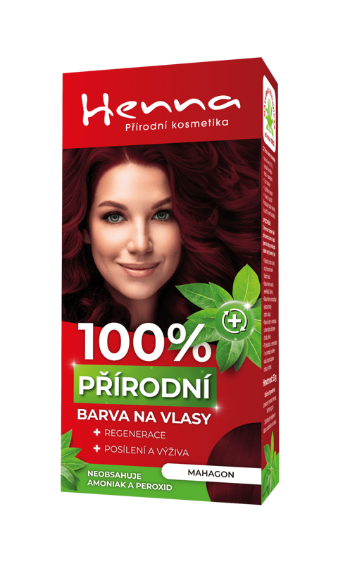 Henna prírodná farba na vlasy Mahagón, 33 g