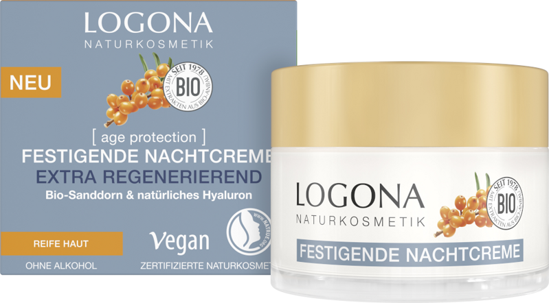 Logona Nočný krém EXTRA REVITALIZING revitalizačný Age Protection, 50 ml