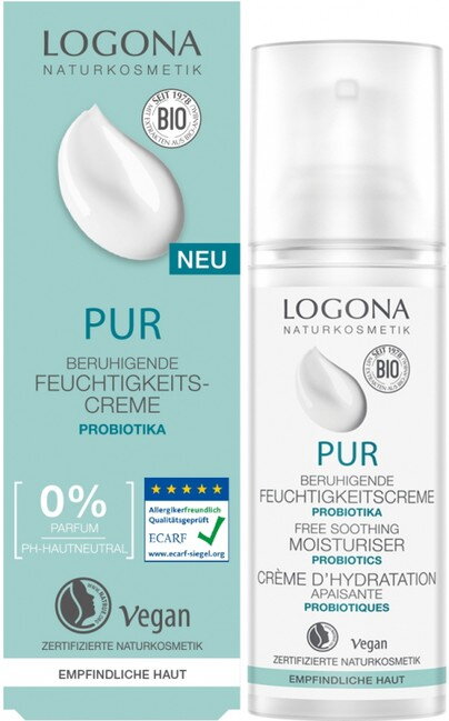 Logona PUR Hydratačný krém s probiotikami, 50 ml