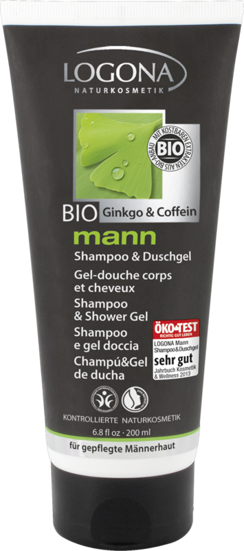 Logona Pánsky šampón a sprchový gél Mann, BIO ginkgo a kofeín, 200 ml Logona Pánsky šampón a sprchový gél Mann, BIO ginkgo a kofeín, 200 ml