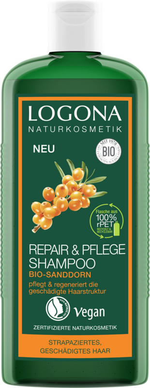 Logona REPAIR šampón BIO rakytník - na poškodené vlasy, 250 ml