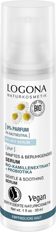 Logona PUR Hydratačné sérum s bio rumančekom a probiotikami, 30ml