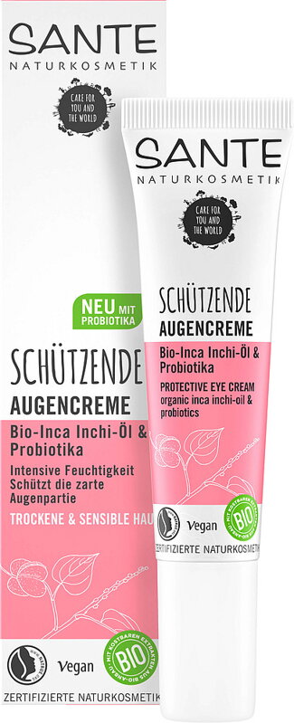 Sante Očný krém s inca inchi olejom a probiotikami na suchú a citlivú pleť, 15ml Sante Očný krém s inca inchi olejom a probiotikami na suchú a citlivú pleť, 15ml