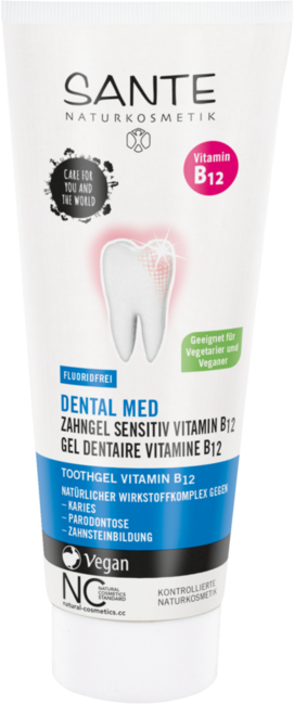 Sante Zubný gél Sensitiv s vitamínom B12, 75ml