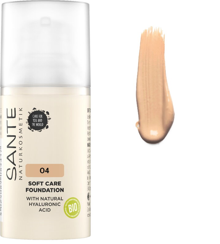 Sante Prírodný make-up SOFT CARE s kys.hyalurónovou, 04 Warm Honey, 30 ml