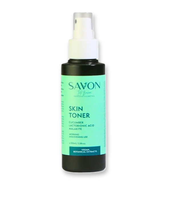 SAVON pleťový toner s uhorkou a kyselinou laktobiónovou, 100 ml HANDMADE