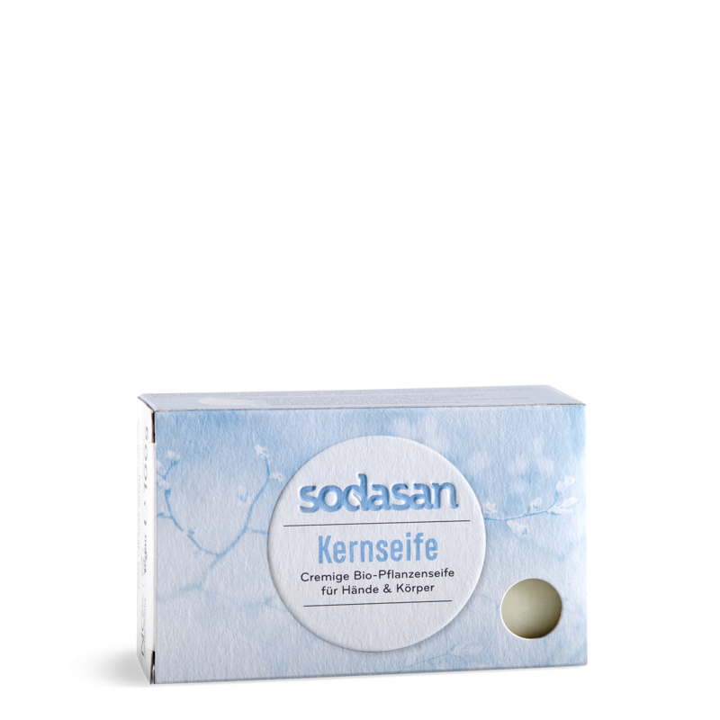 Sodasan Bio mydlo bez vône na ruky a telo, 100 g