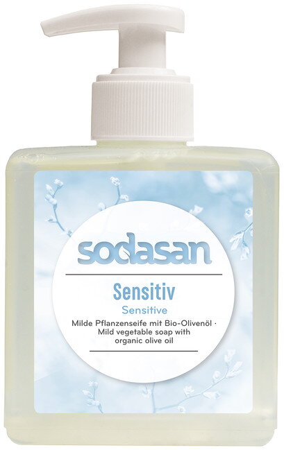 Sodasan Bio tekuté mydlo na ruky SENSITIVE bez vône, 300ml