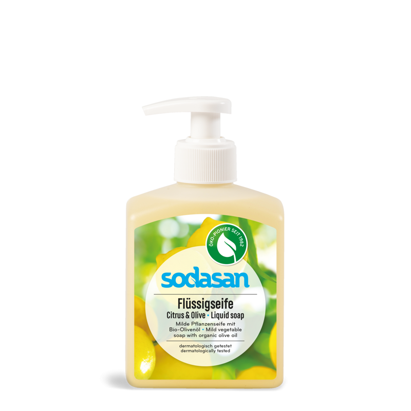 Sodasan Bio tekuté mydlo na ruky CITRUS a OLIVA, 300ml