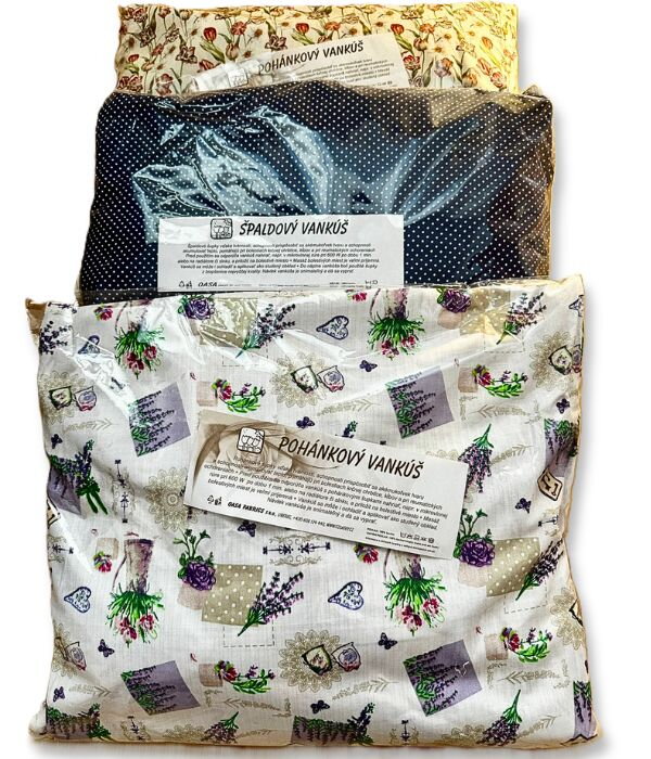 OASA Pohankový vankúšik s návliečkou veľký, 40 x 50 cm 