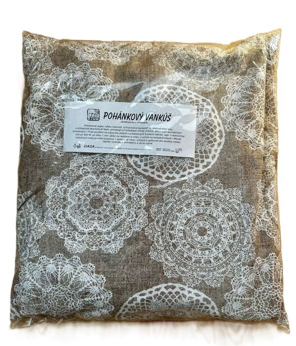OASA Pohankový vankúšik s návliečkou maxi, 50 x 50 cm 
