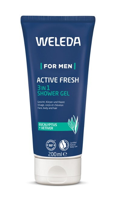Weleda For Men sprchový gél 3 v 1 Active Fresh, 200 ml Weleda For Men sprchový gél 3 v 1 Active Fresh, 200 ml