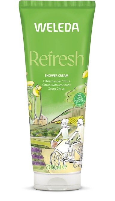 Weleda REFRESH citrusový sprchovací krém, 200 ml