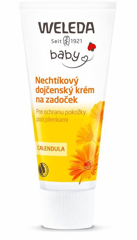 Weleda nechtíkový dojčenský krém na zapareniny na zadoček, 75 ml