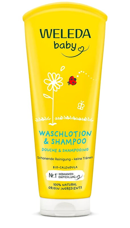 Weleda Nechtíkový detský umývací krém a šampón, 200 ml